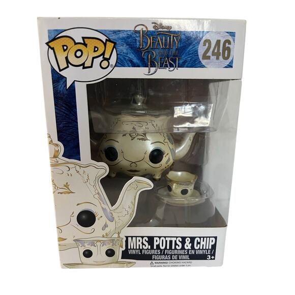 Funko Pop! Disney Beauty And The Beast - Mrs. Potts & Chip #246 New - Picture 1 of 11
